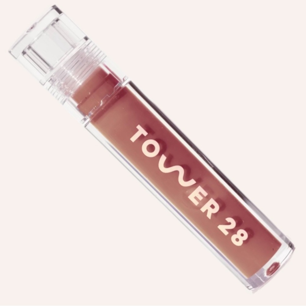 *
New Tower 28 Shine On Lip Oil Jelly Lip Gloss in Cashew